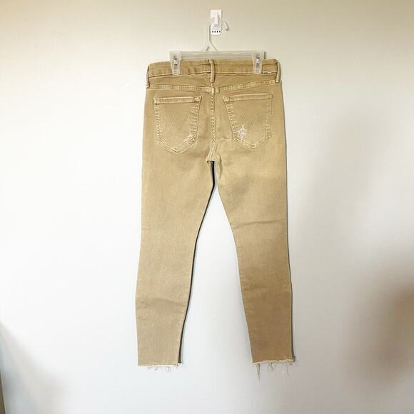 Mother Jeans Looker burlap Raw Hem
Tan Distressed Ankle Jean size 26 - Picture 3 of 13